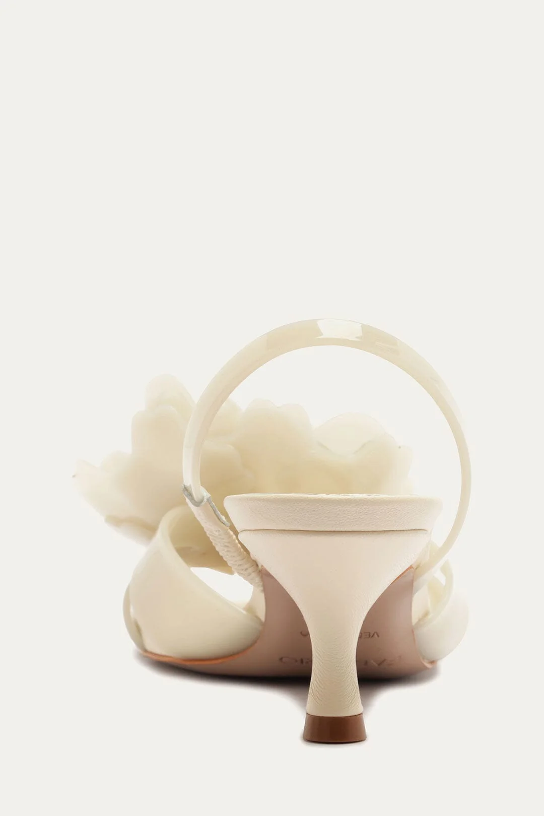 Off-White Flower Jelly Heeled Sandal - Image 3