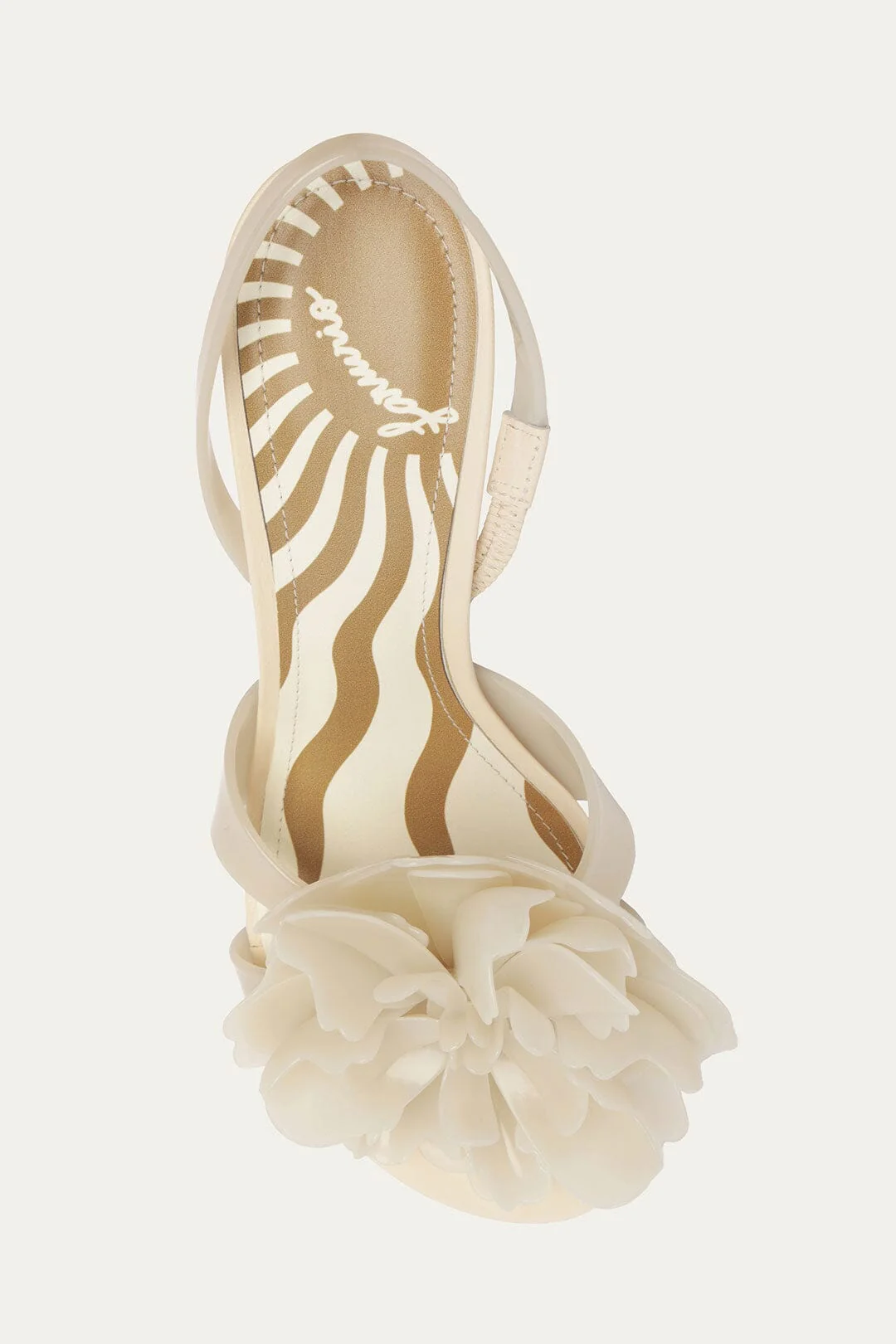 Off-White Flower Jelly Heeled Sandal - Image 4