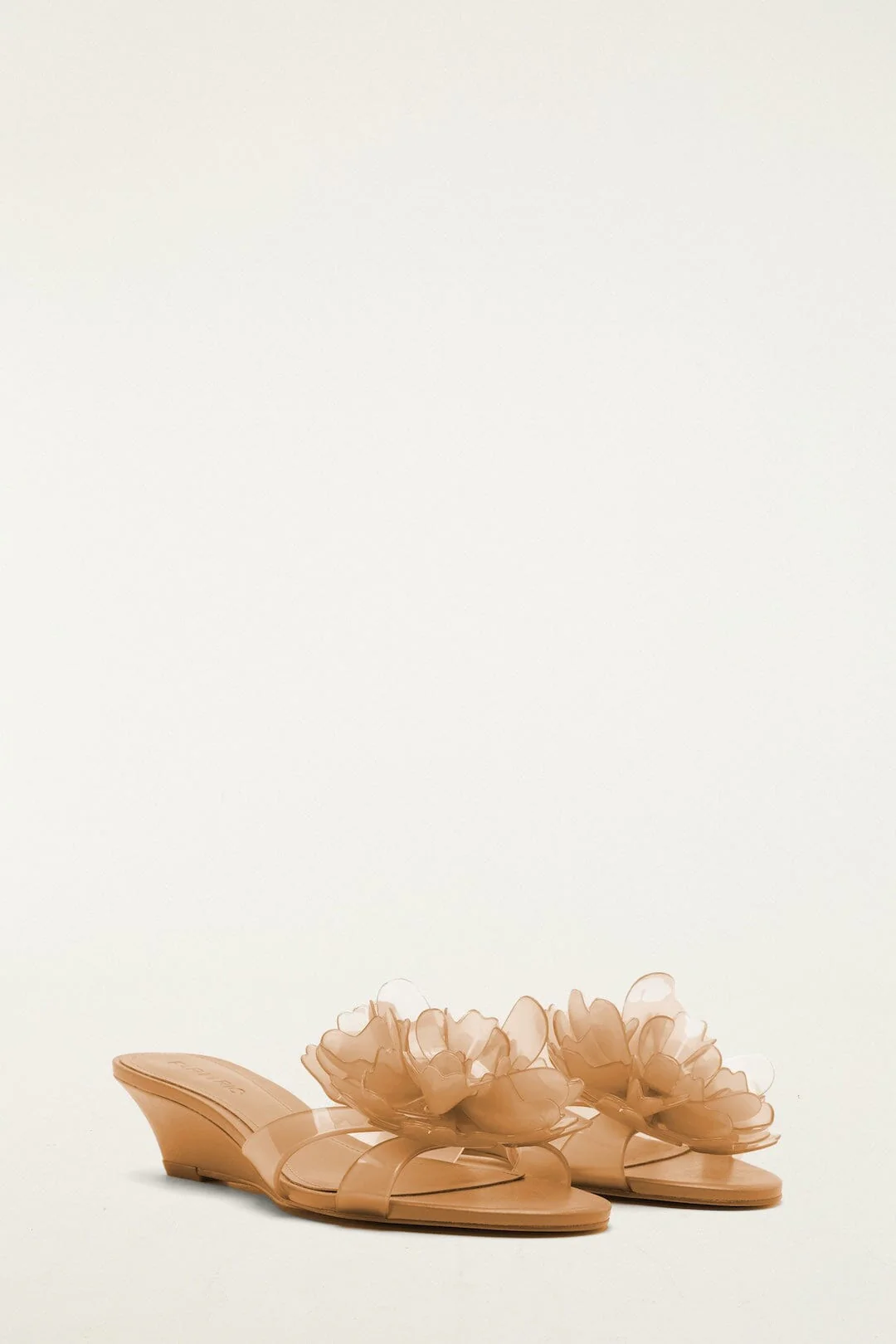 Orange Jelly Flower Wedge Sandal - Image 3