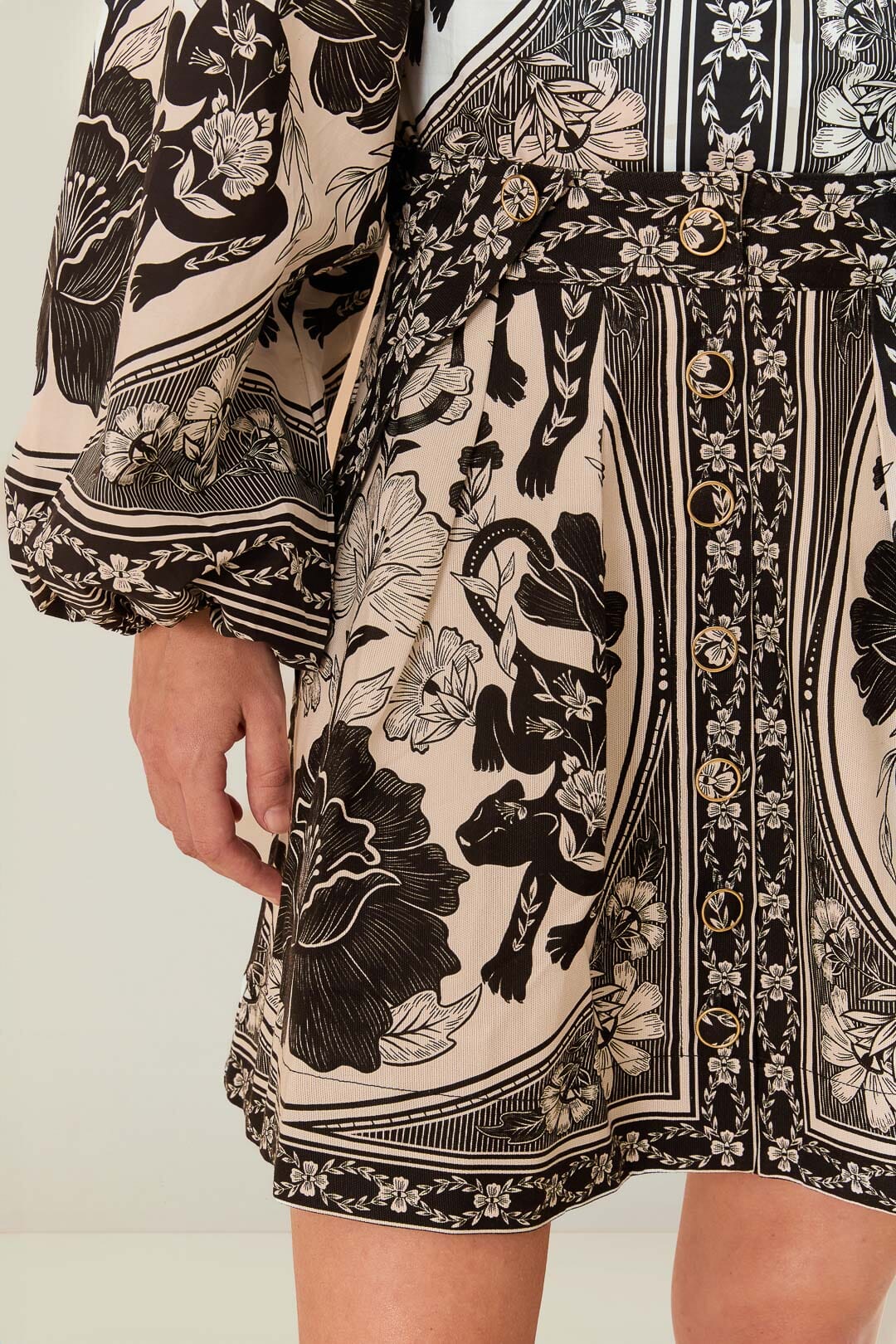 Off-White Flower Leopards Mini Skirt - Image 4