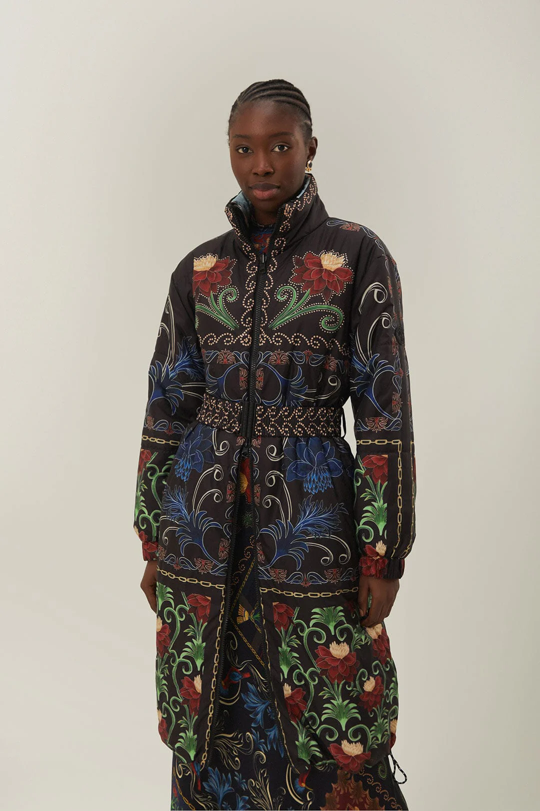 Reversible Flowing Beauty Puffer Jacket - Image 3