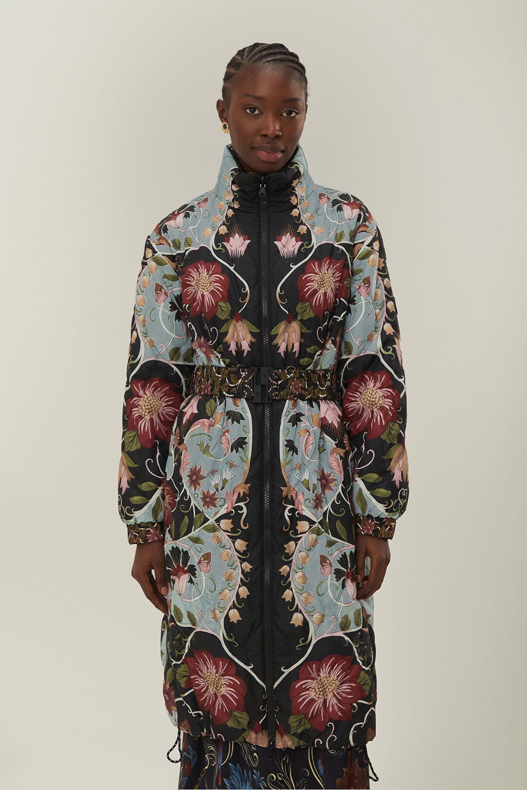 Reversible Flowing Beauty Puffer Jacket - Image 4