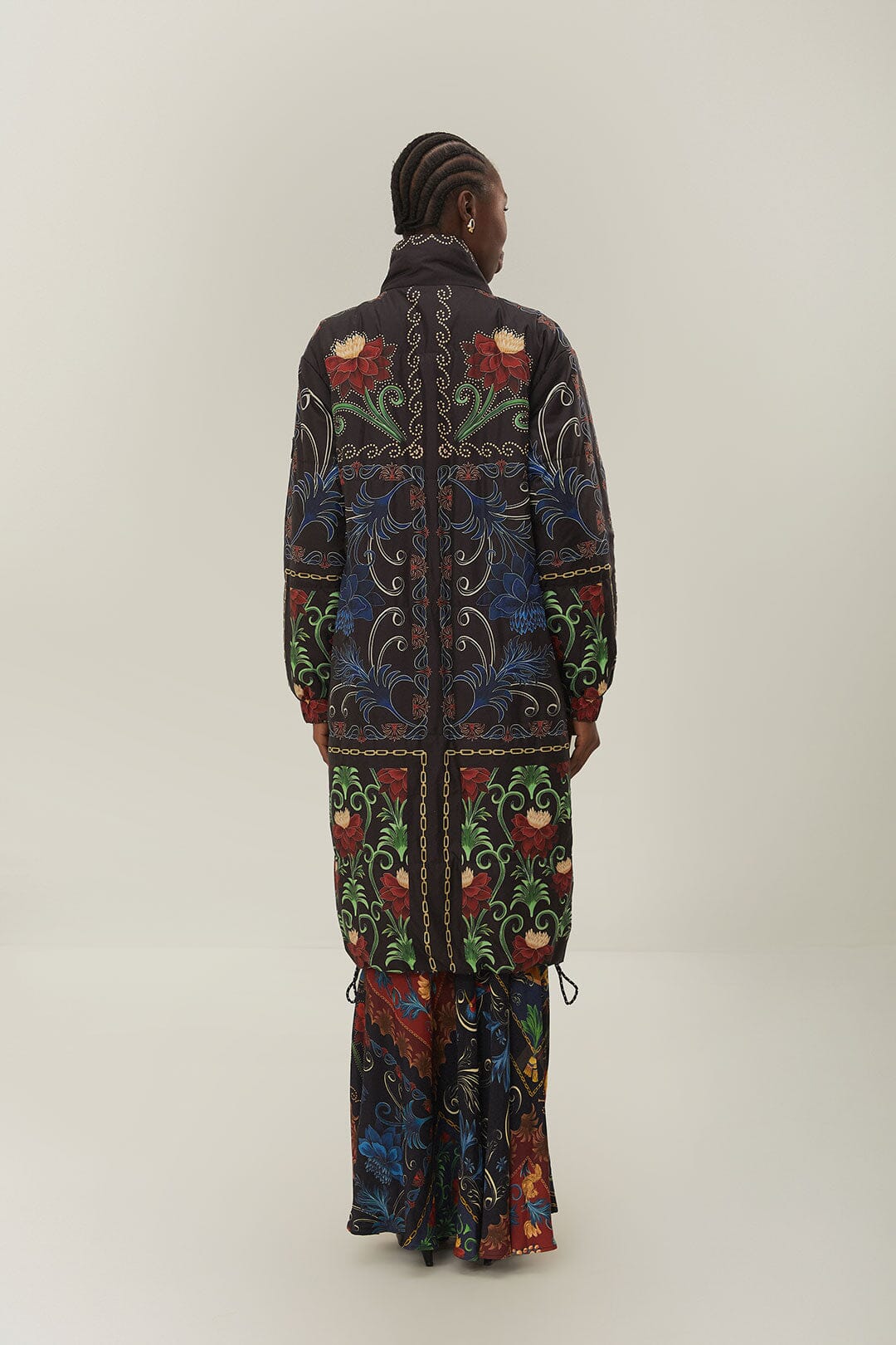 Reversible Flowing Beauty Puffer Jacket - Image 8