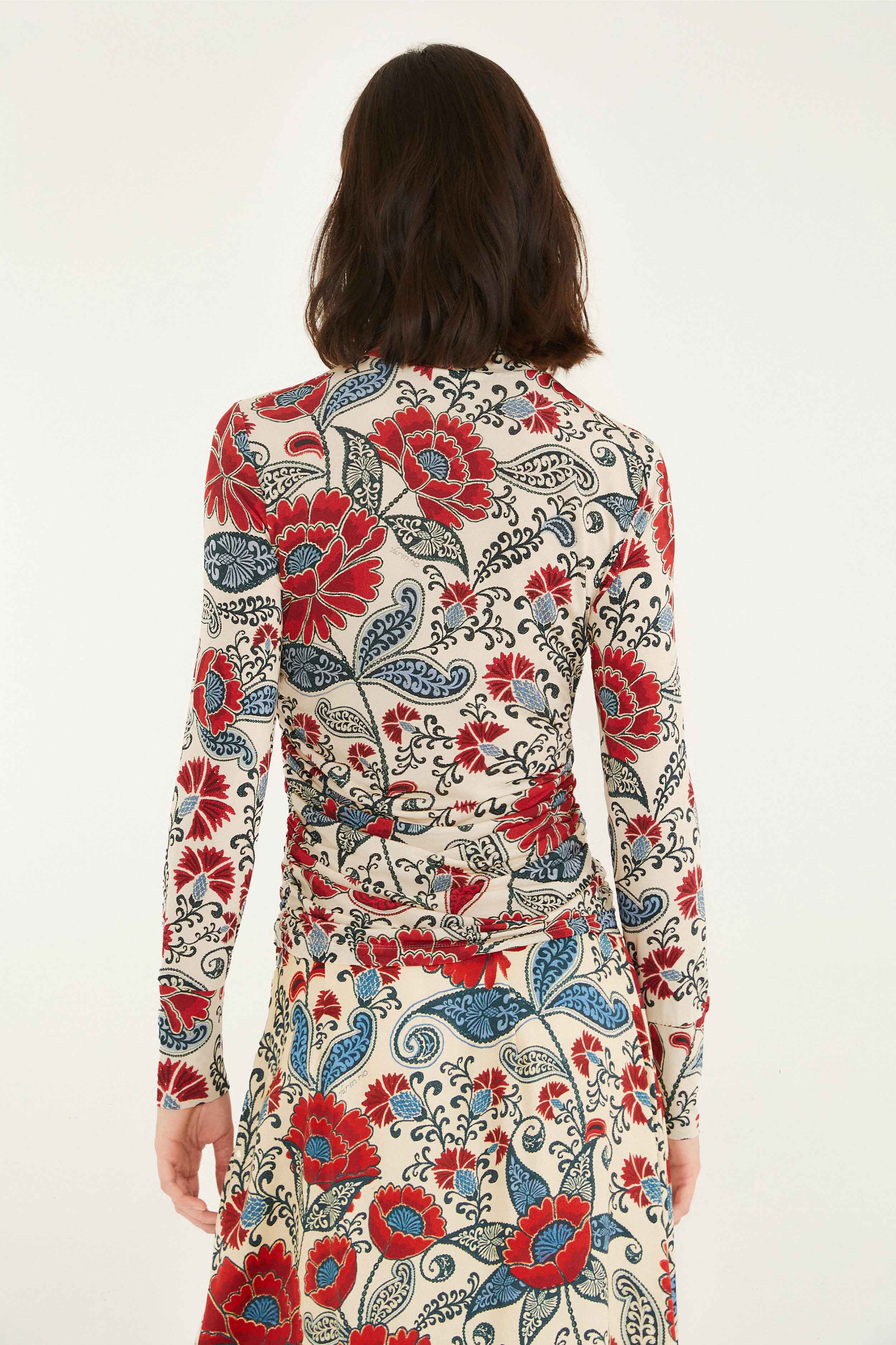 Sand Francesca Jersey Blouse - Image 4