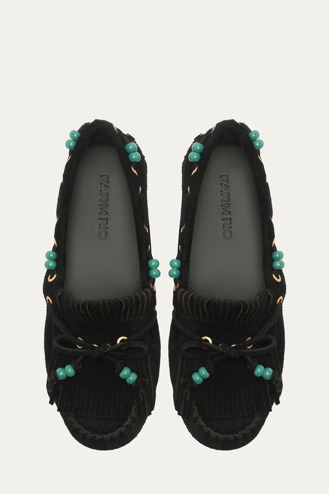 Black Fringe Suede Moccasin - Image 4