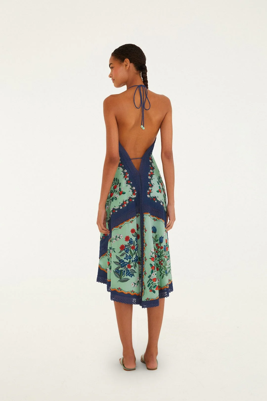 Faded Green Fruit Beauty Maxi Dress - Image 3
