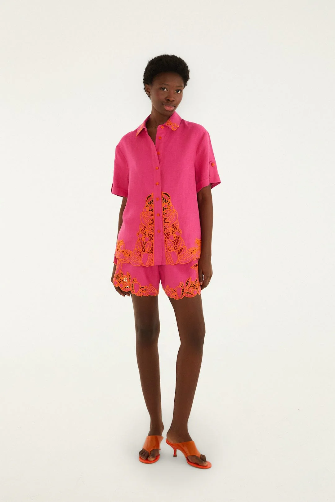 Pink Fruit Richelieu Artisanal Euroflax™ Premium Linen Shirt - Image 4