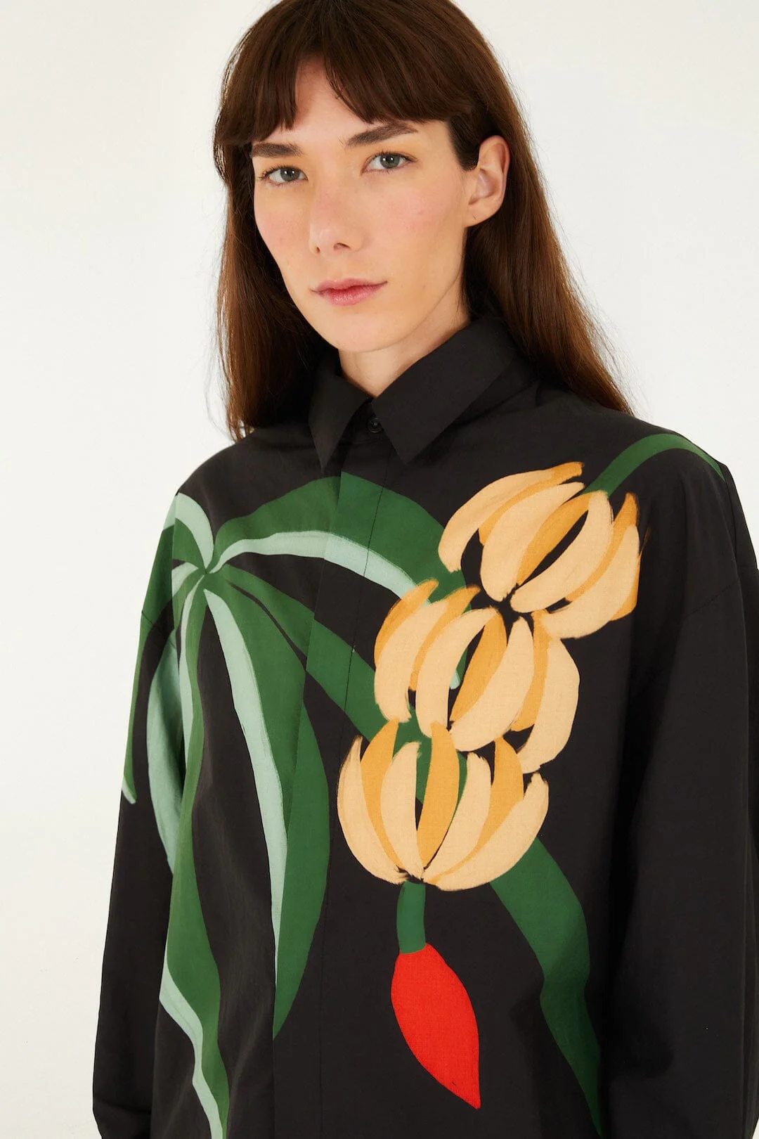 Graphic Banana Tree Organic Cotton Shirt - Image 2
