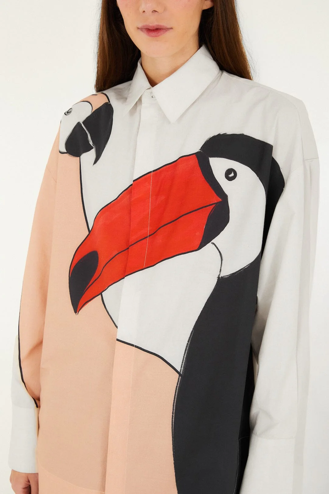Graphic Birds Organic Cotton Shirt - Image 2