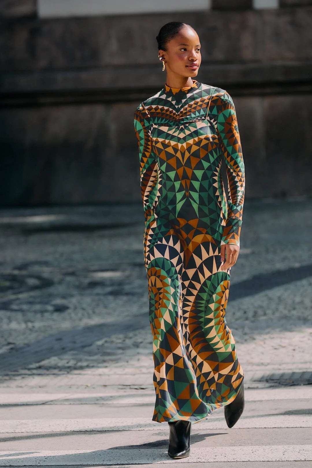 Multicolor Heart Deco Lenzing™ Ecovero™ Viscose Slip Maxi Dress - Image 4