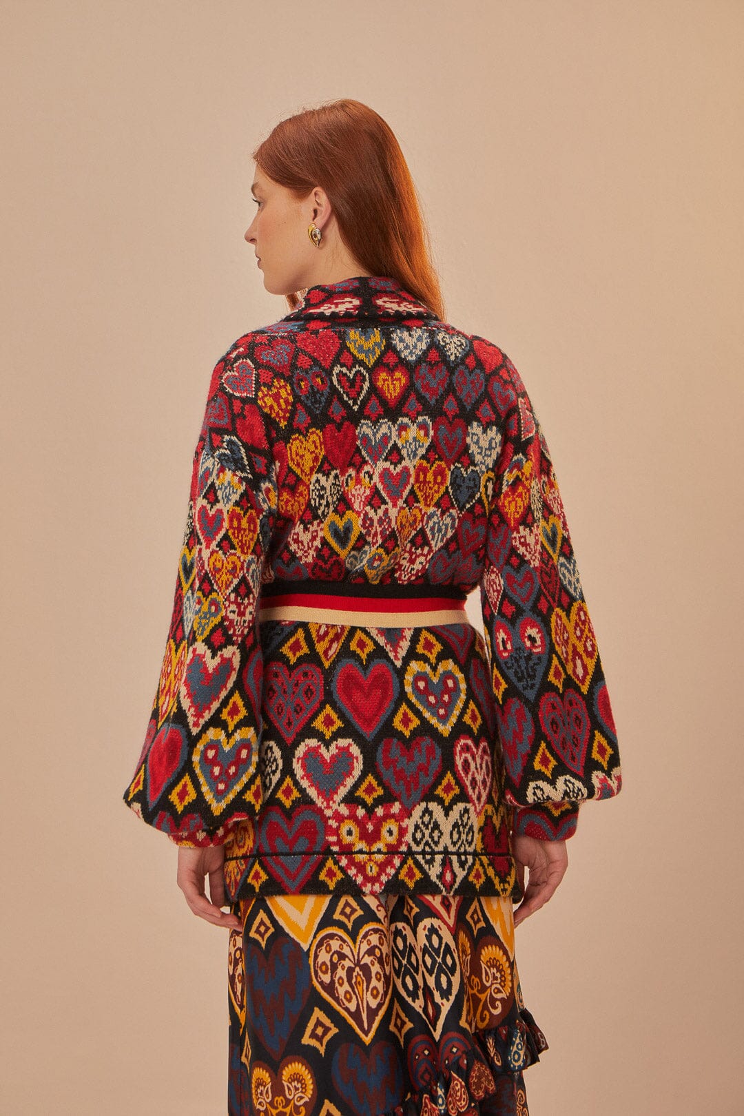 Hearts Ikat Knit Blazer - Image 4
