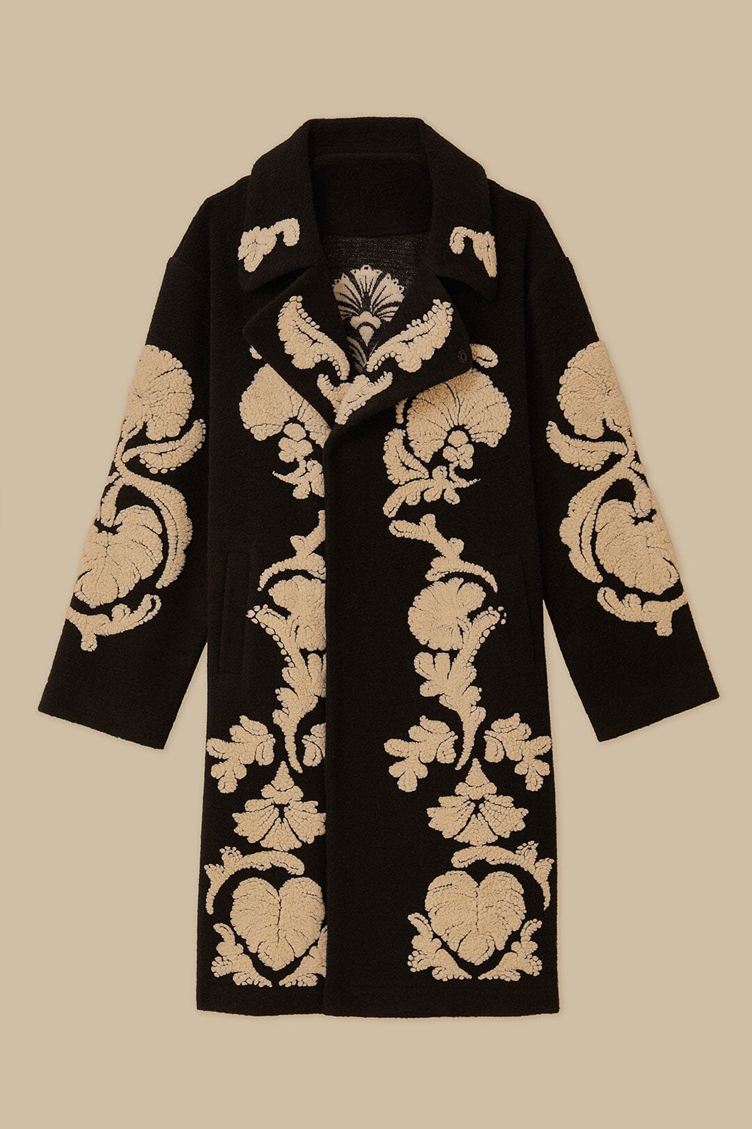 Black Helen Fleece Coat - Image 7