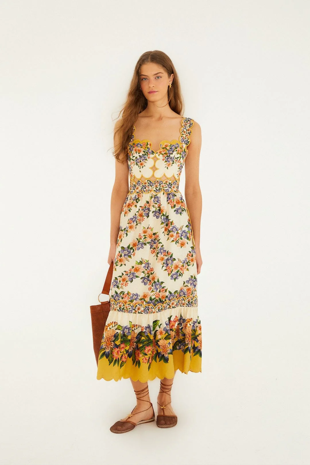 Sand Hilo Stripes Lenzing™ Ecovero™ Euroflax™ Midi Dress