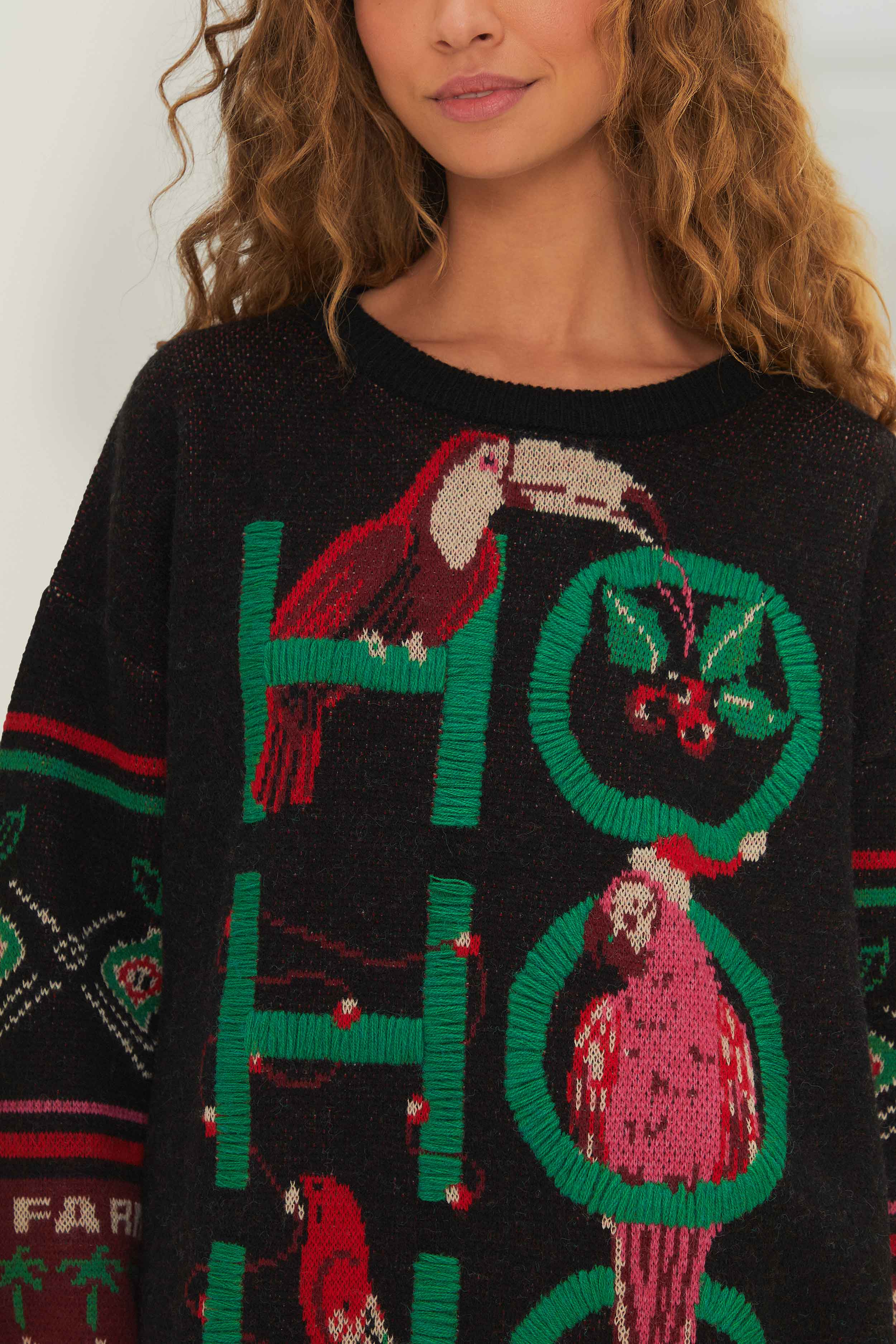 Black Hohoho Knit Sweater - Image 2