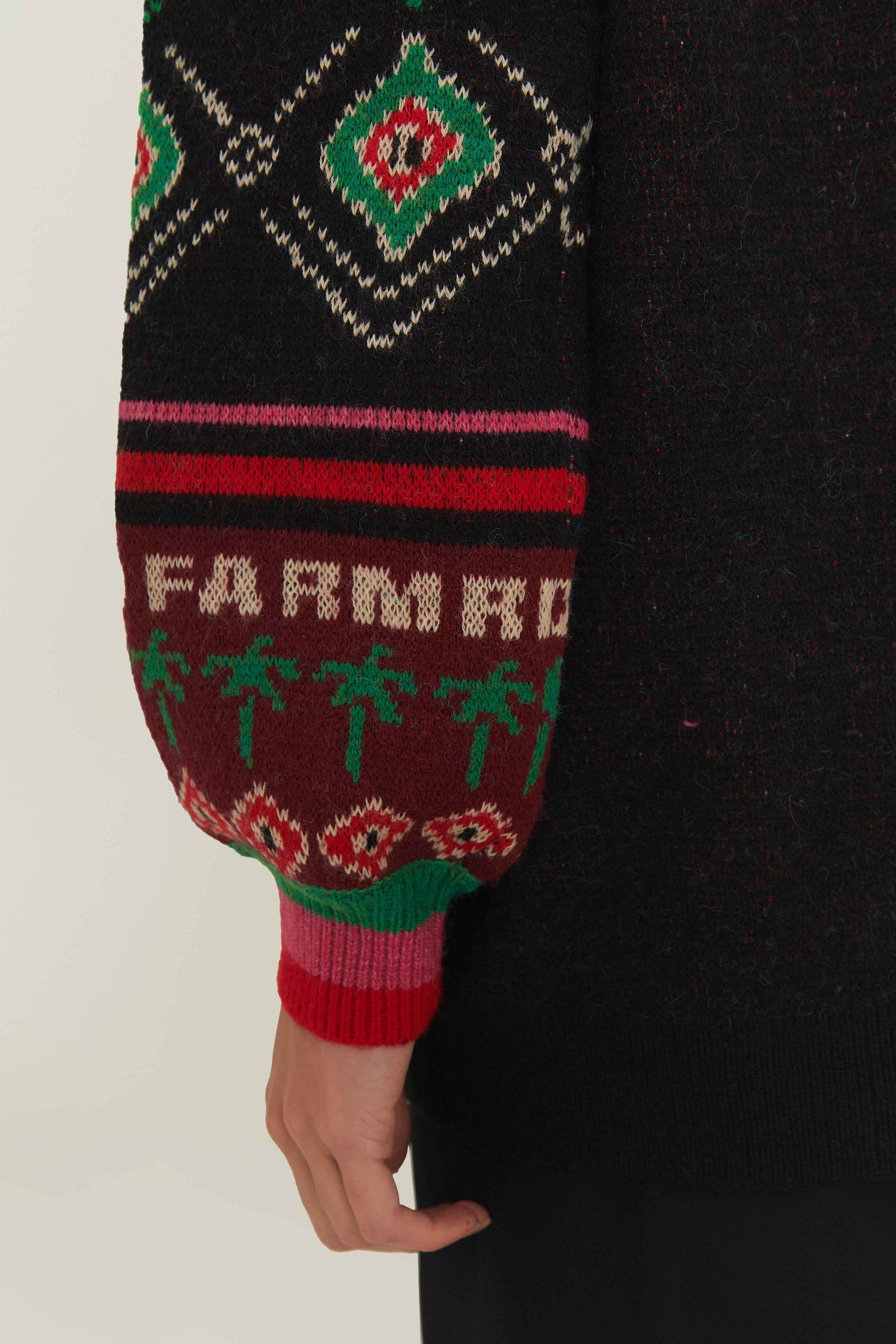Black Hohoho Knit Sweater - Image 4