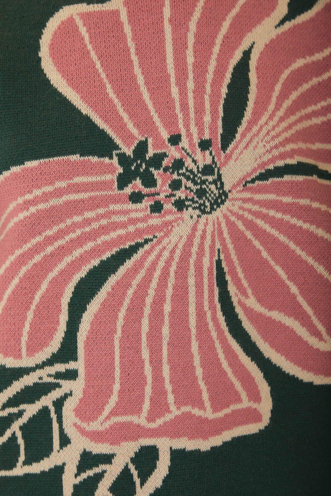Green Honolulu Flowers Knit Sweater - Image 6