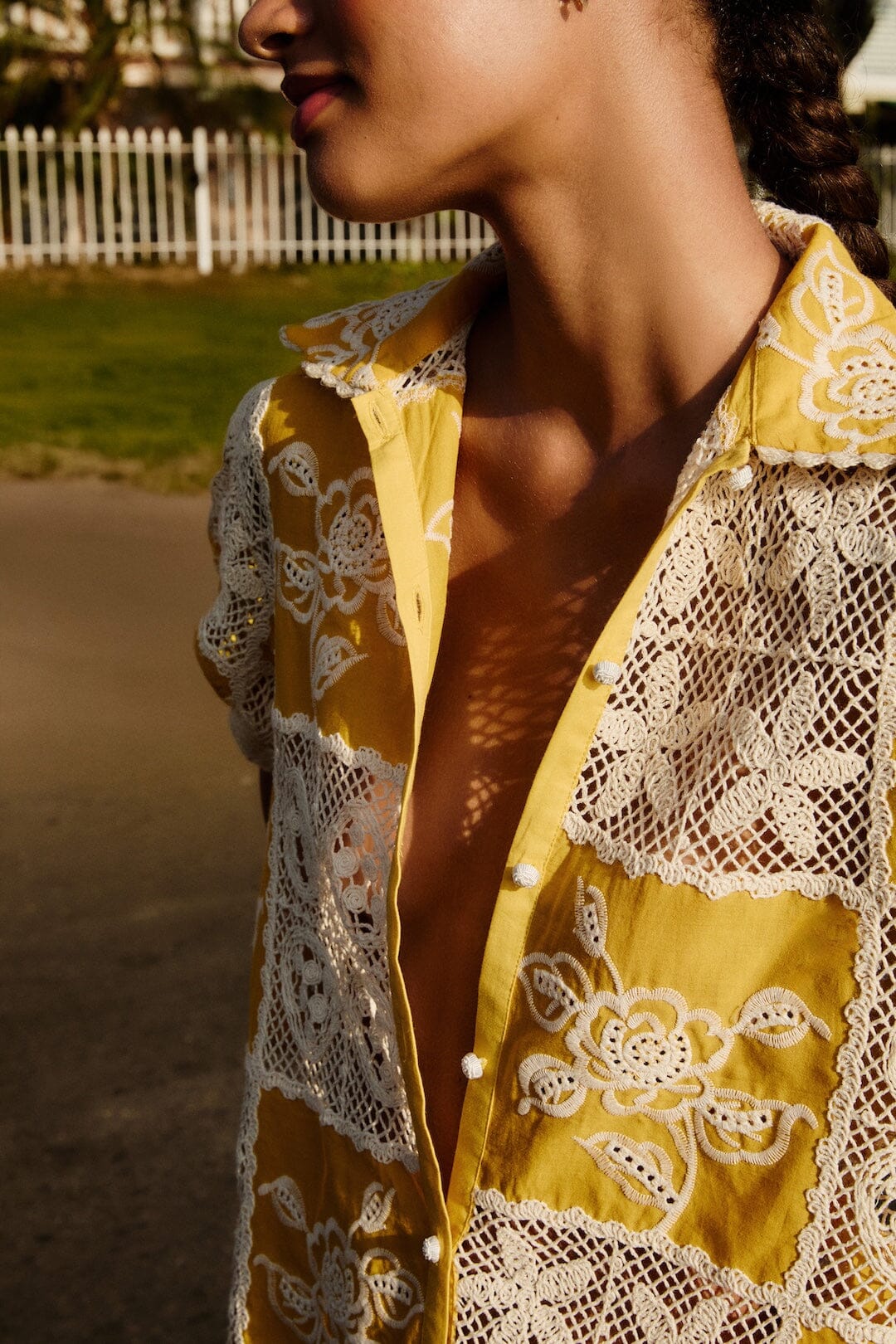Lace Short Sleeve Shirt - Image 2