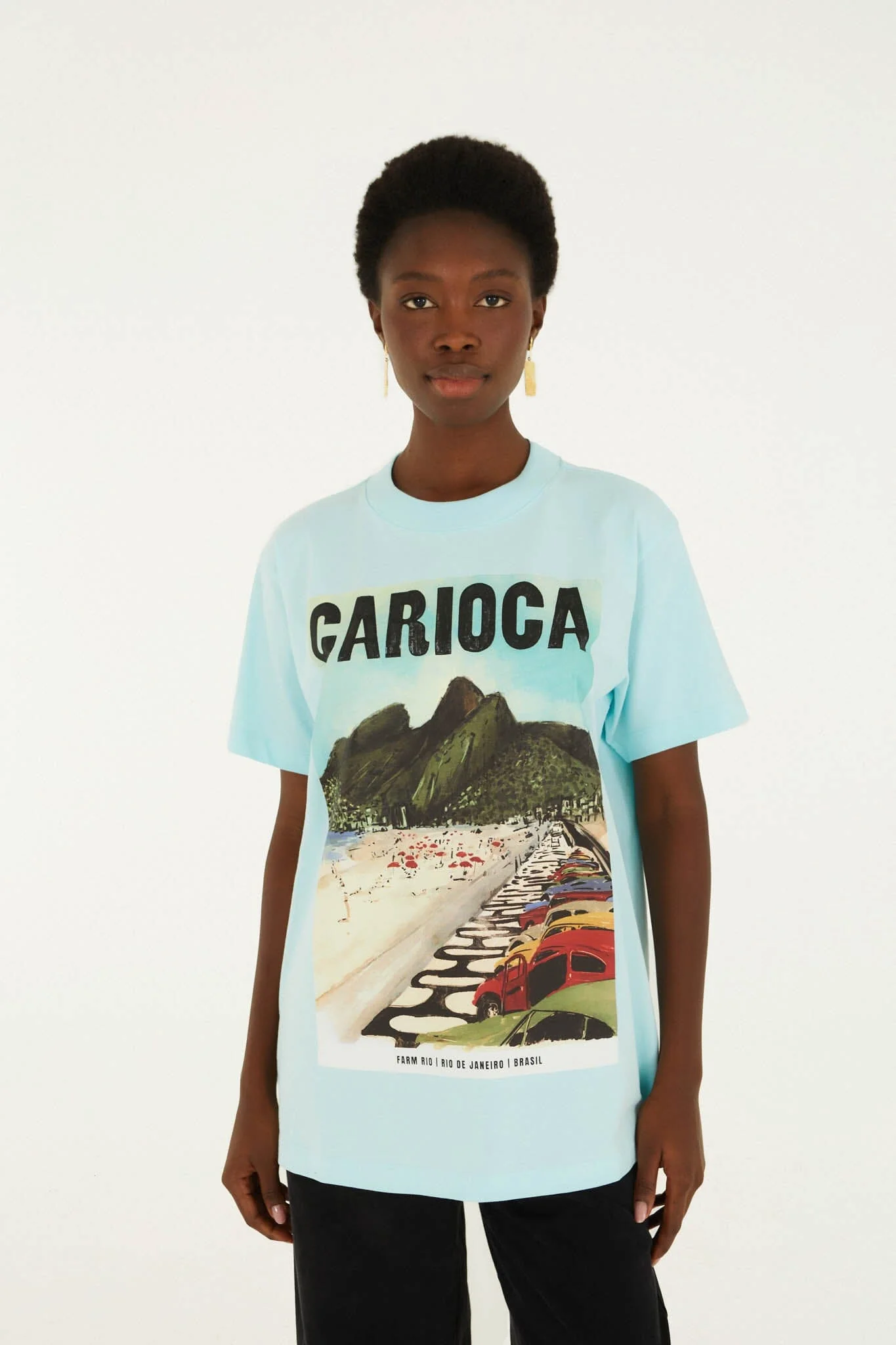Dois Irmaos Landscape Carioca Organic Cotton Relaxed T-Shirt - Image 4