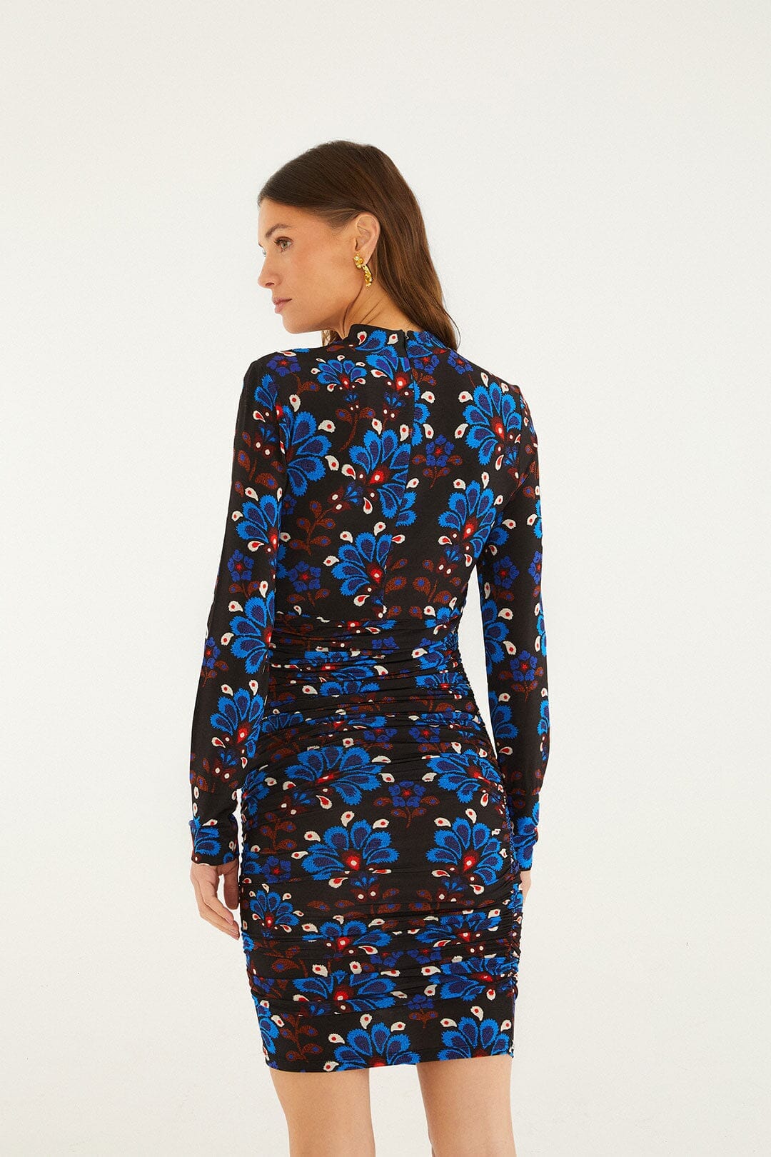 Black Latina Scarf Jersey Mini Dress - Image 3