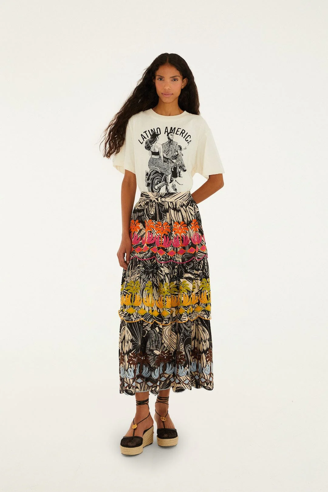 Off-White Latino Americana Organic Cotton T-Shirt - Image 4