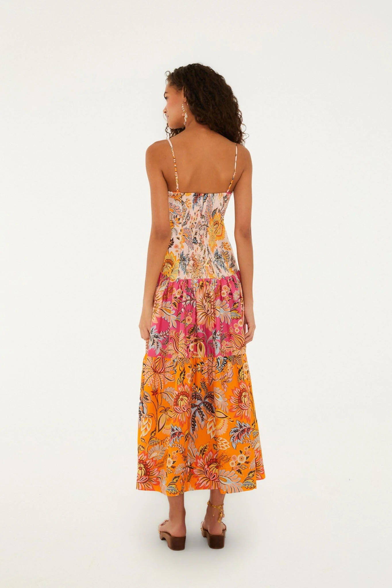 Multicolor Ligia Floral Mix Organic Cotton Maxi Dress - Image 3