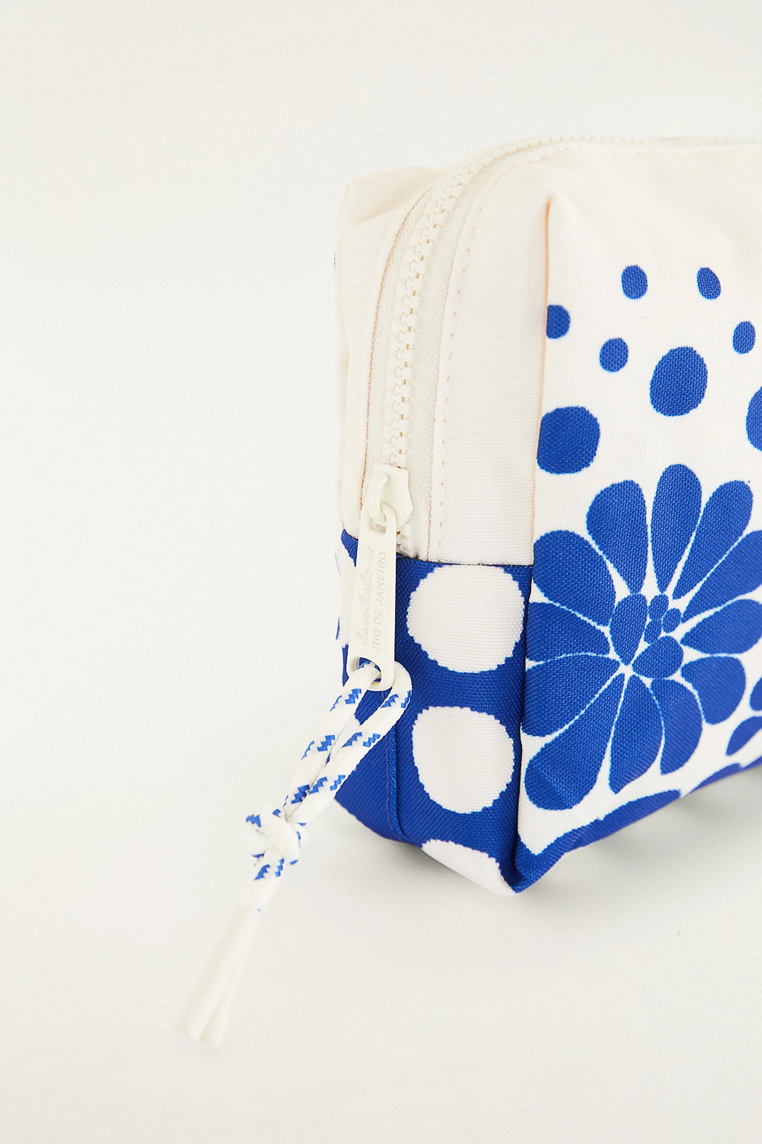 Blue Macaw Striped Pouch Bag - Image 4