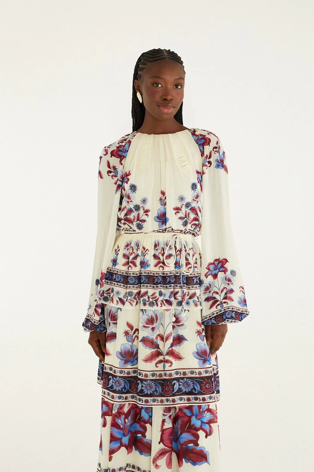 White Malu Winter Cut-Out Long Sleeve Maxi Dress - Image 4