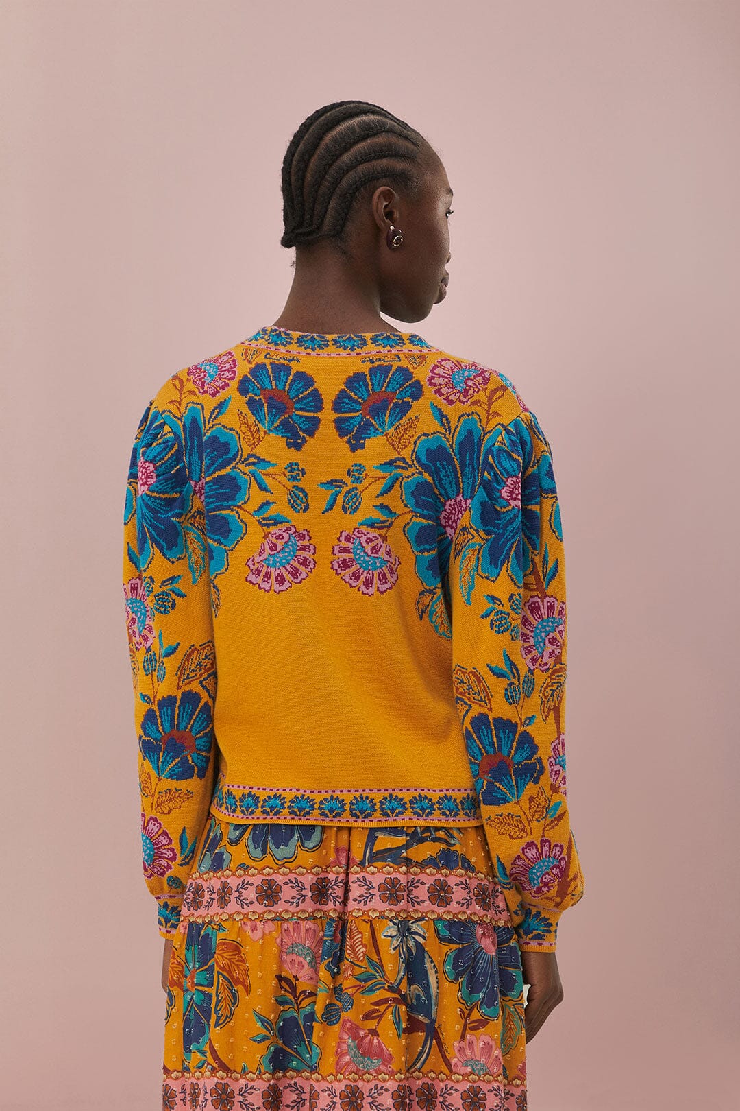 Yellow Mica Knit Cardigan - Image 4