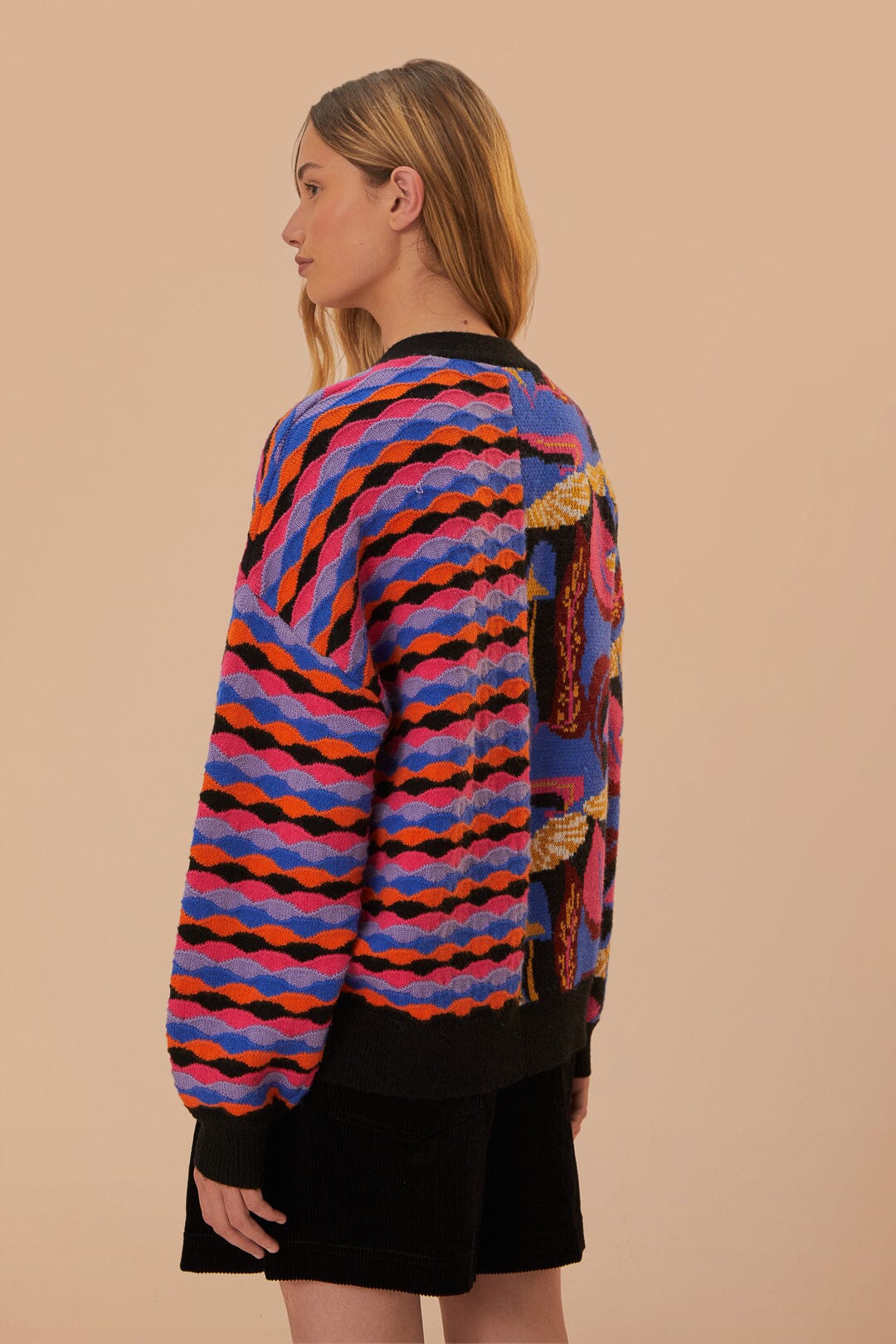 Mixed Mushrooms Knit Cardigan - Image 4