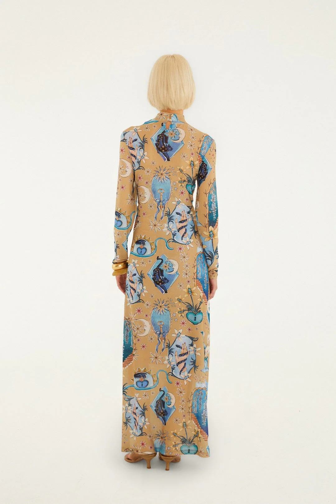 Sand Mystical Long Sleeve Maxi Dress - Image 3