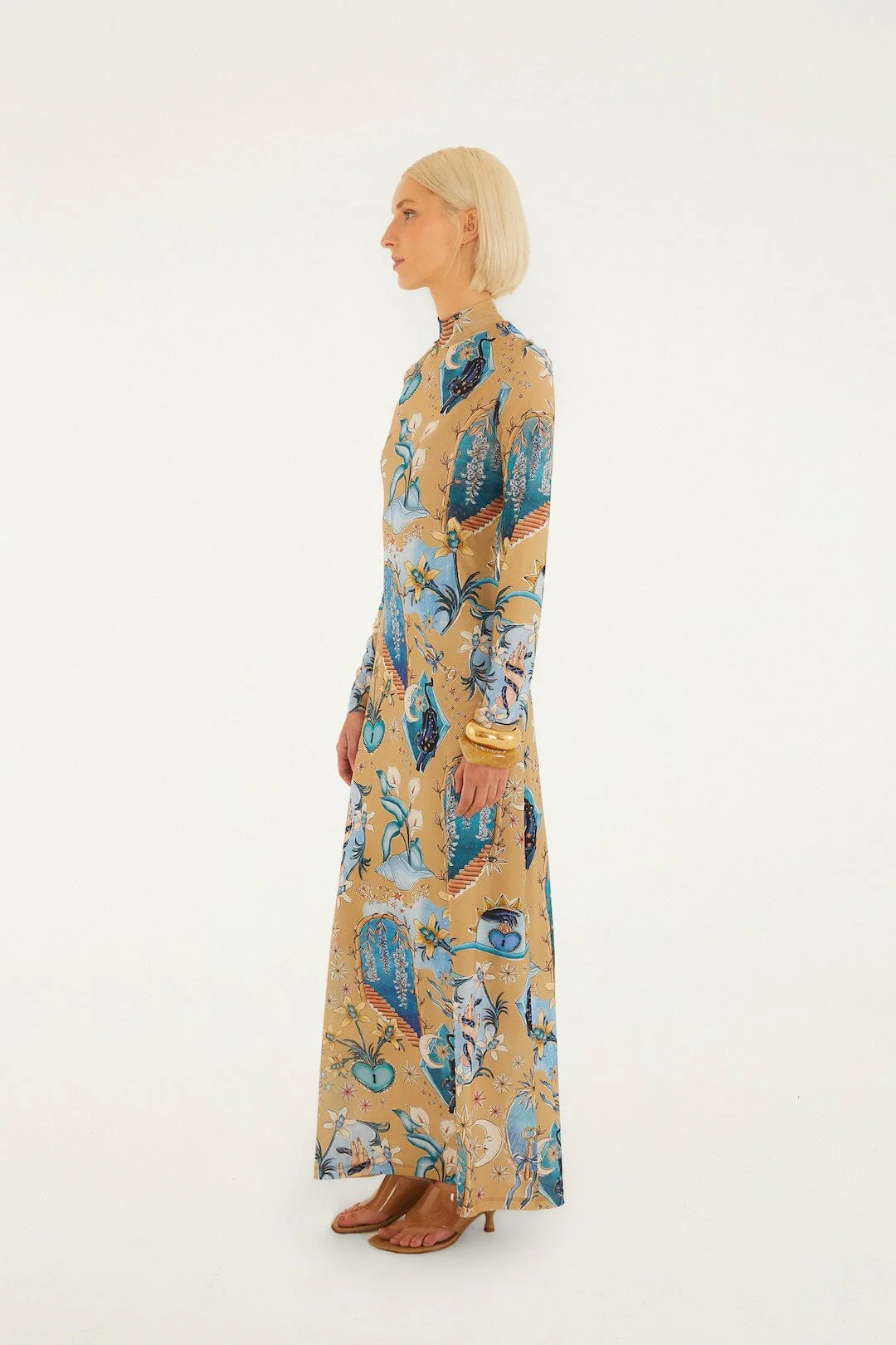 Sand Mystical Long Sleeve Maxi Dress - Image 4