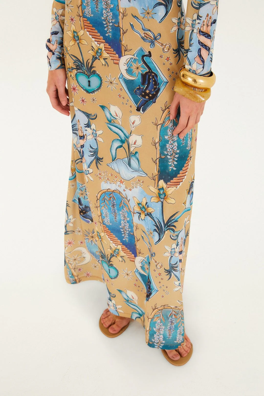 Sand Mystical Long Sleeve Maxi Dress - Image 5