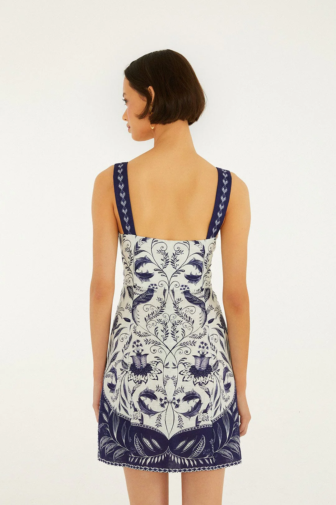 Off-White Nina Euroflax™ Premium Linen Mini Dress - Image 3
