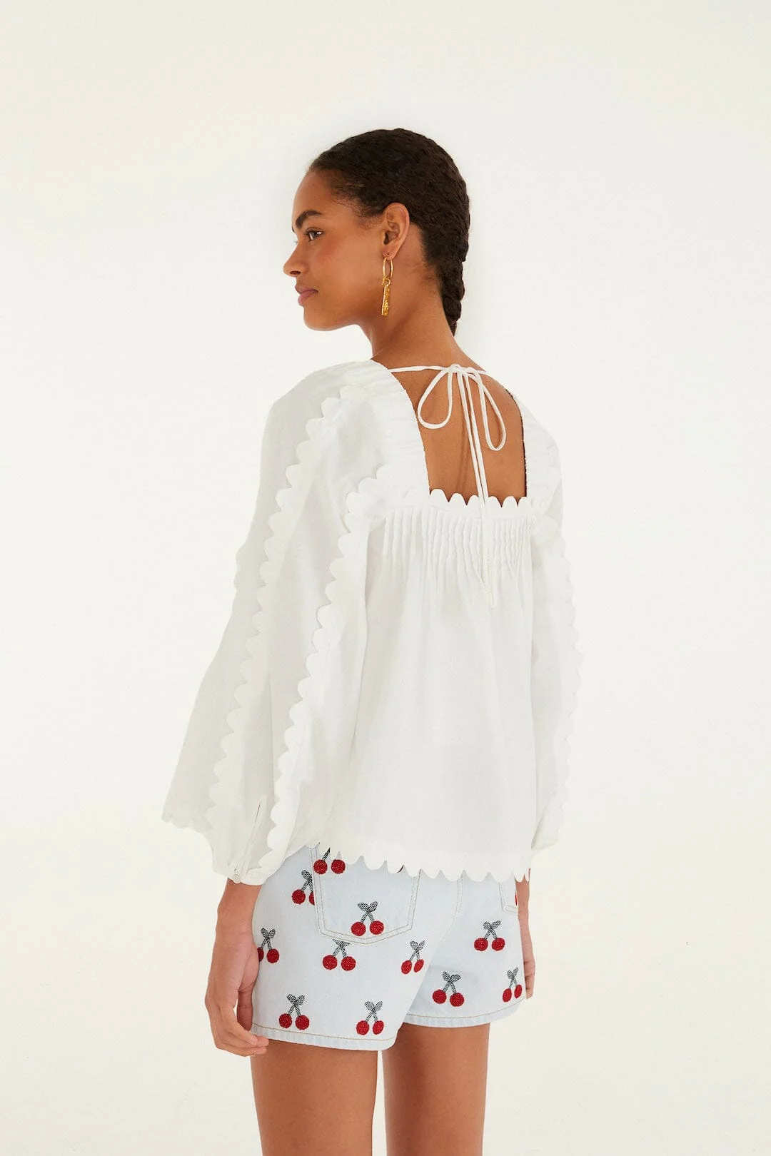 Off-White Long Sleeve Blouse - Image 3
