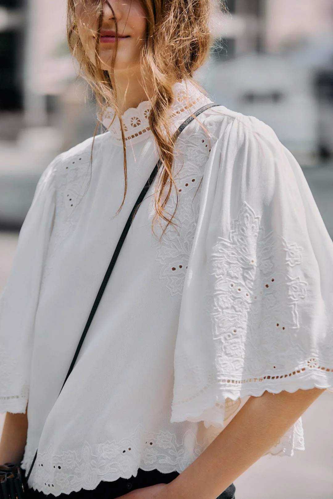 Off-White Palm Tree Embroidered Blouse - Image 2