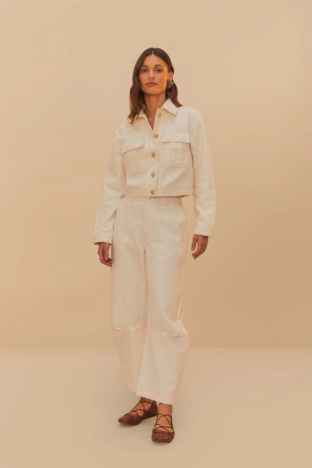 Off-White Twill Laser Carpenter Pants - Image 3