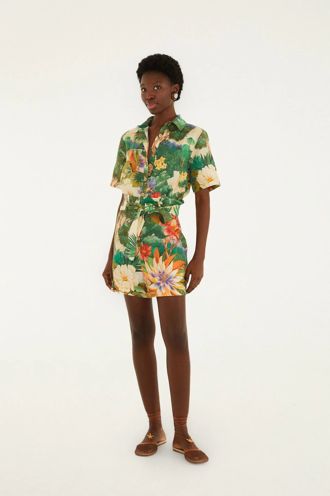 Multicolor Oriental Garden Lenzing™ Ecovero™ Euroflax™ Romper - Image 4