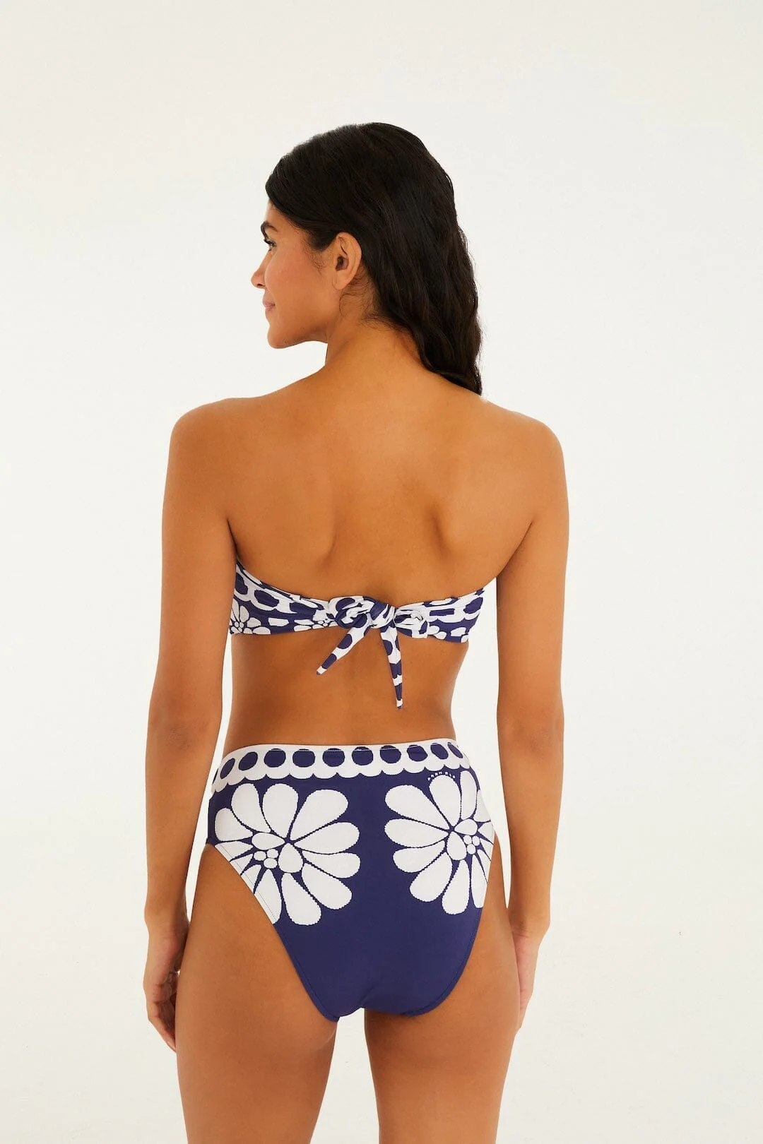 Blue Palermo High Waist Bikini Bottom - Image 3