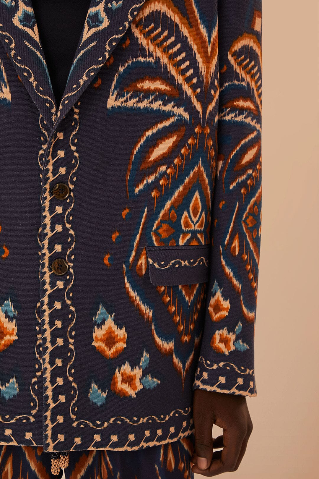 Blue Pineapple Ikat Blazer - Image 7