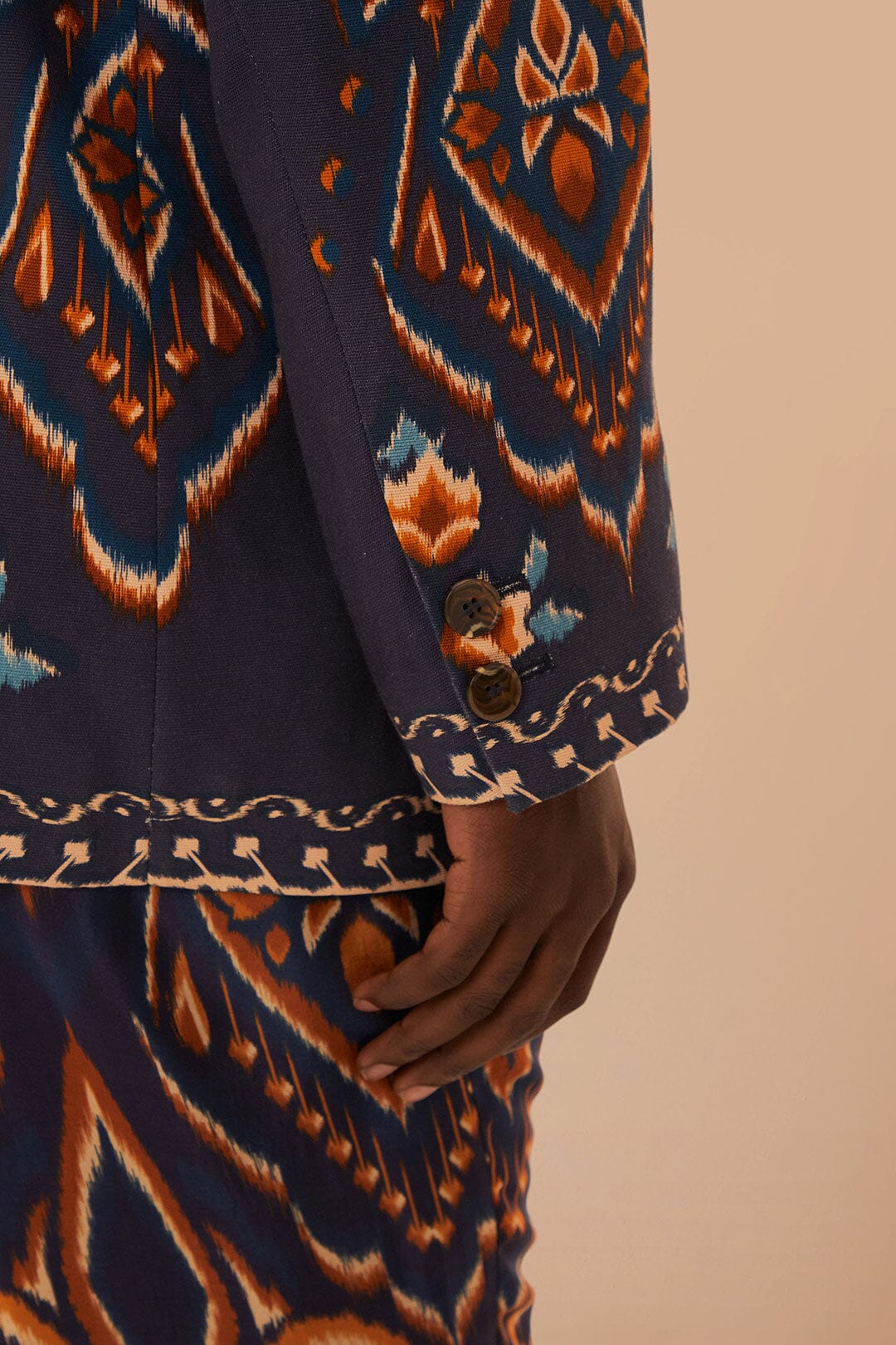 Blue Pineapple Ikat Blazer - Image 8