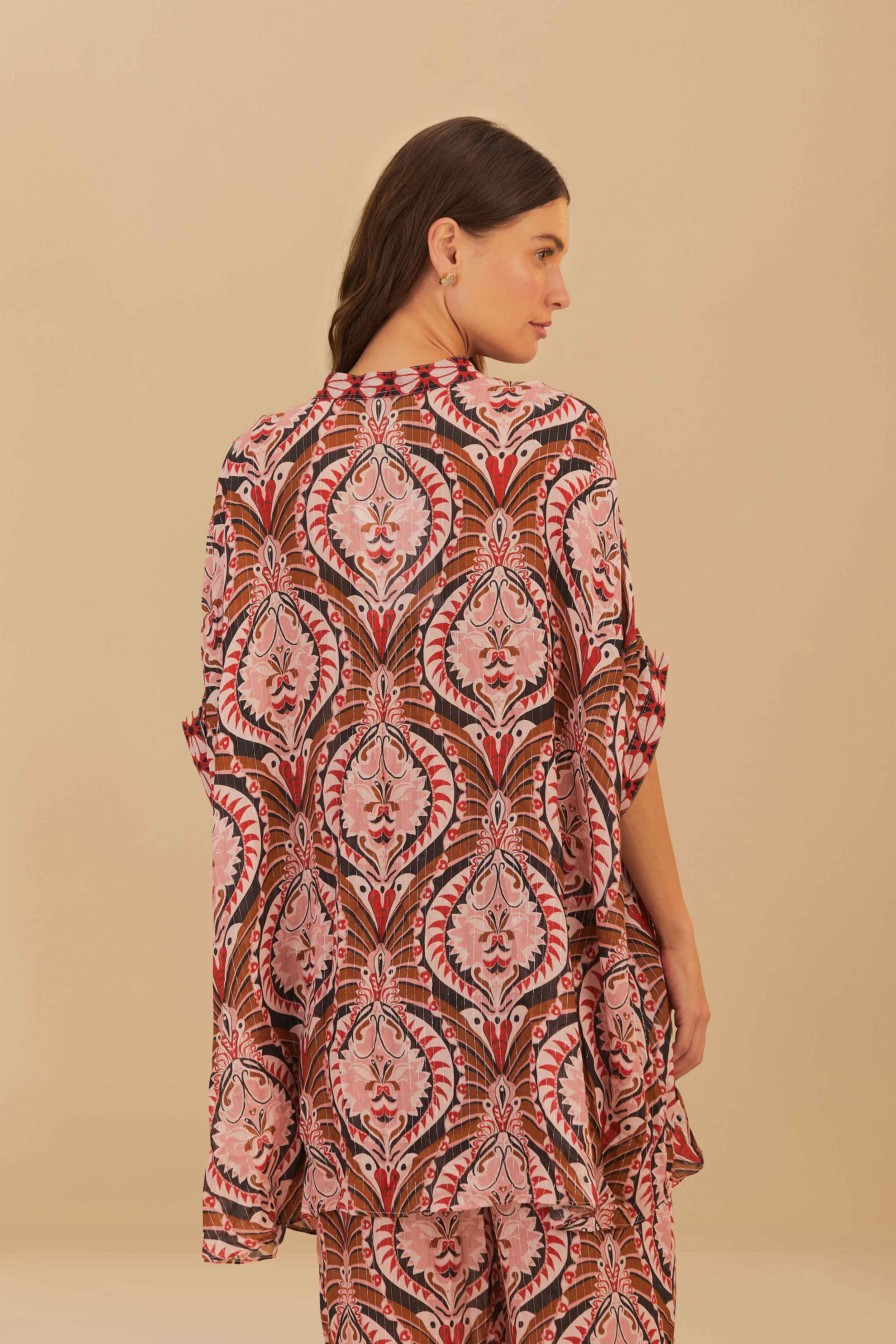 Pink Pineapple Jewelry Maxi Shirt - Image 4