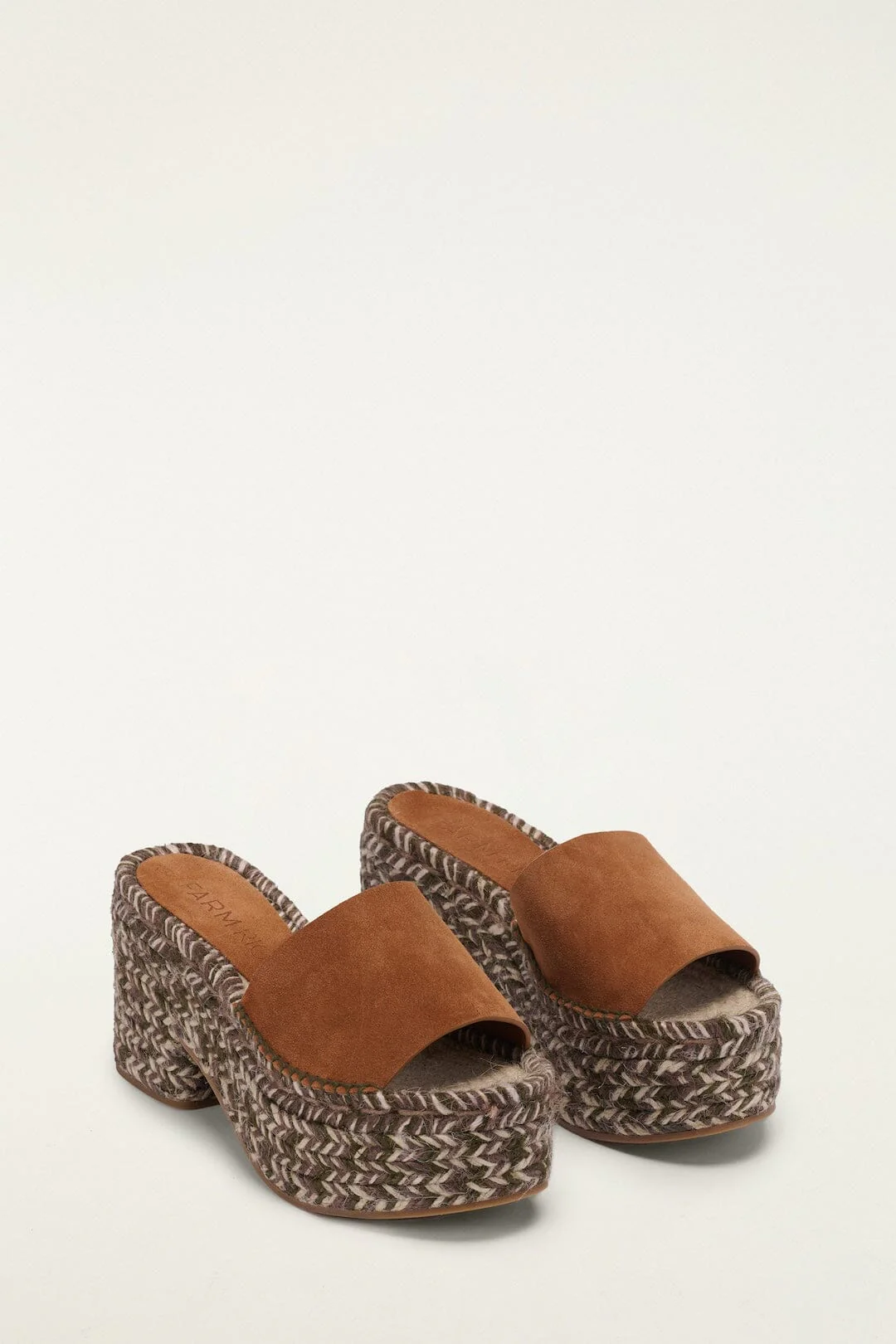 Brown Platform Espadrille Sandal - Image 2