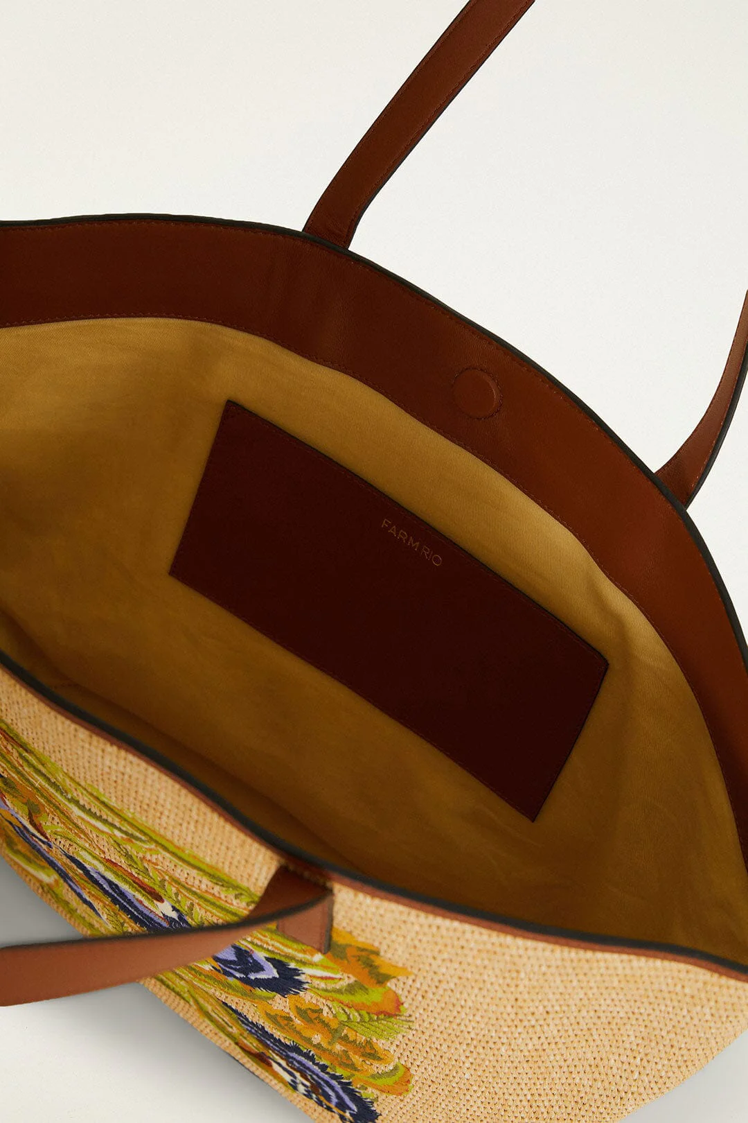 Raffia Basket Tote Bag Large - Image 3