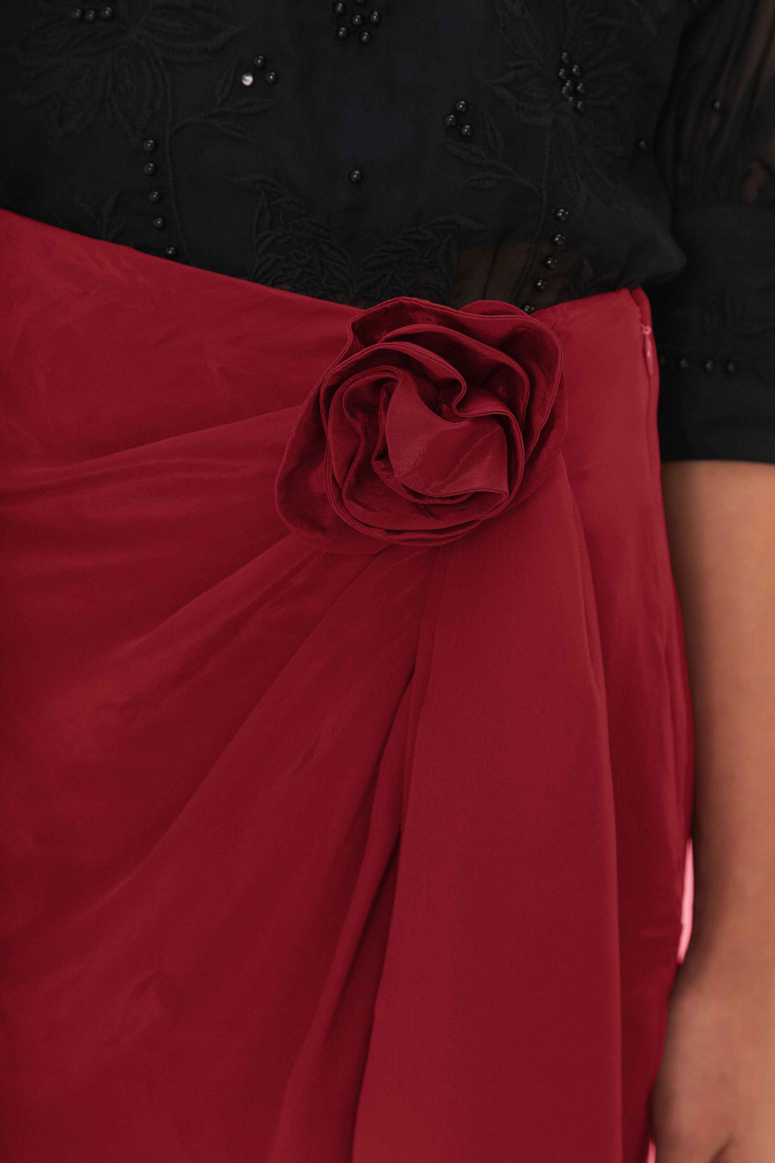 Red Midi Skirt - Image 5