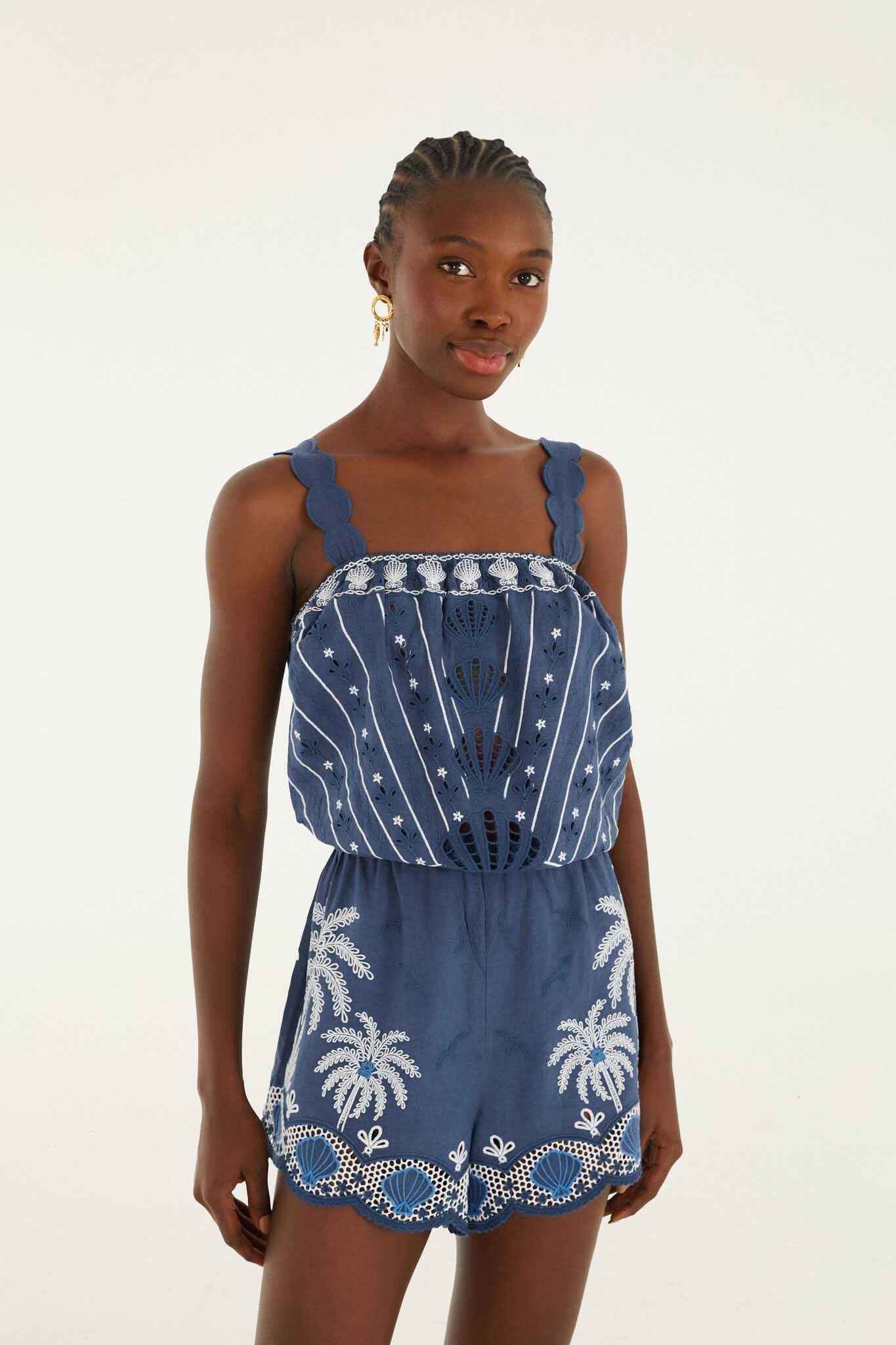 Romper With Embroidery - Image 2