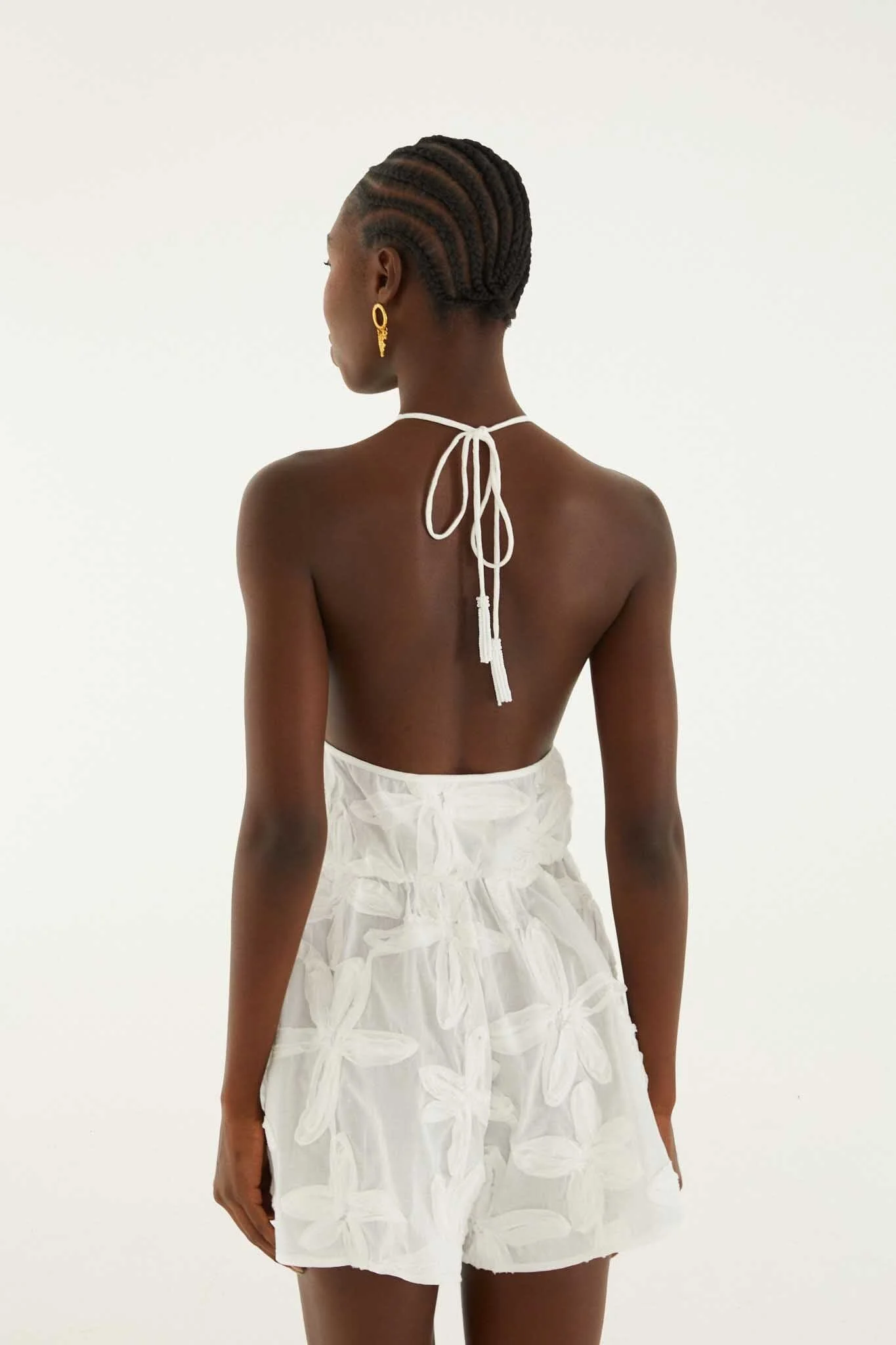 Romper With Neck Tie - Image 4