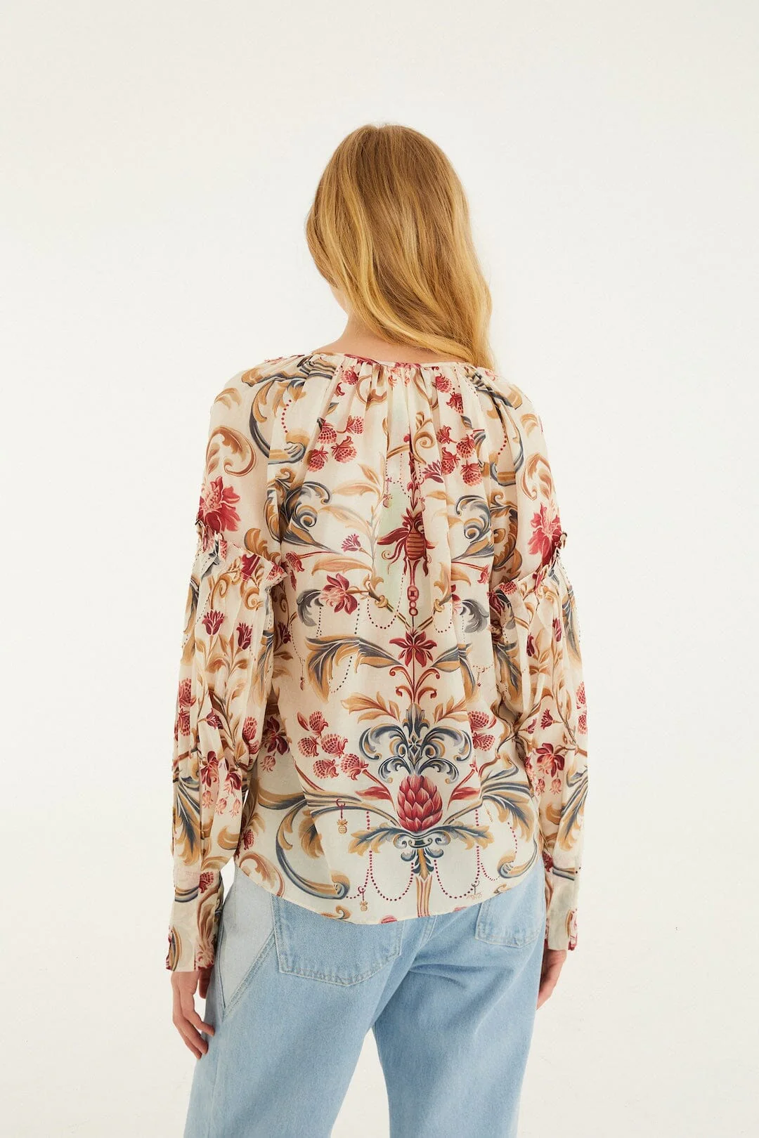 Sand Royal Garden Tassels Blouse - Image 3