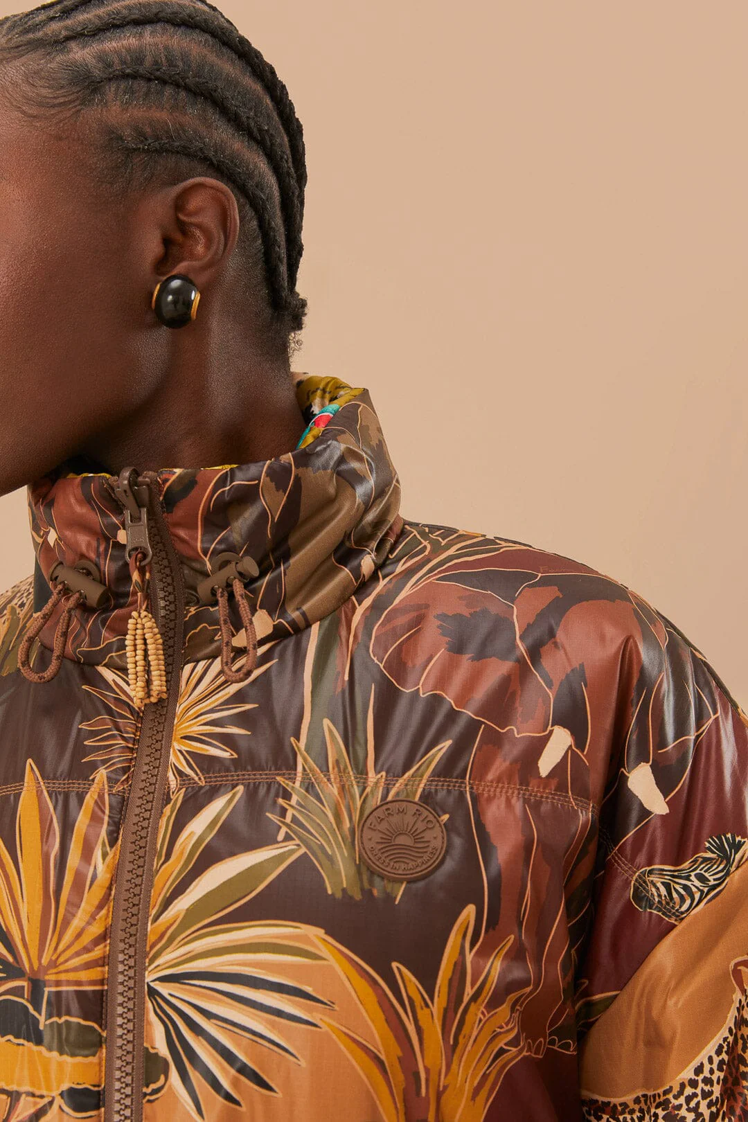 Gold Savana Dream Reversible Puffer Jacket - Image 6