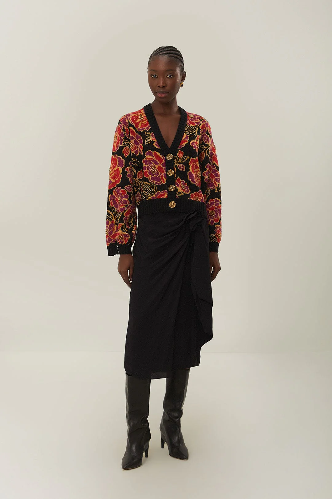 Shiny Chita Knit Cardigan - Image 2