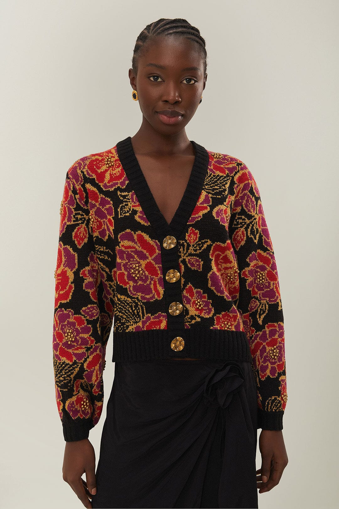Shiny Chita Knit Cardigan - Image 4